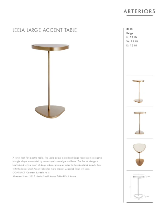 Arteriors Home Leela Large Accent Table New Arrivals 9 Arteriors Home Leela Large Accent Table New Arrivals