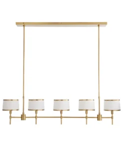 Arteriors Home Luciano Linear Chandelier Antique Brass New Arrivals
