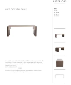 Arteriors Home Luke Cocktail Table