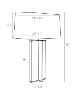 Arteriors Home Lyon Lamp Antique Brass