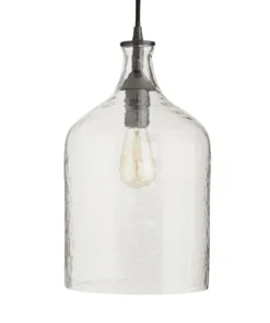 Arteriors Home New Arrivals Noreen Pendant Clear Seedy Glass