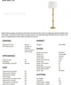 Arteriors Home Panama Floor Lamp New Arrivals 12 Arteriors Home Panama Floor Lamp New Arrivals