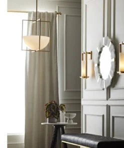 Arteriors Home New Arrivals Pillar Sconce Antique Brass