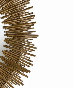 Arteriors Home New Arrivals Prescott Large Oval Iron Mirror Gold Leaf