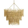 Arteriors Home Prescott Three Tiered Chandelier Gold Leaf