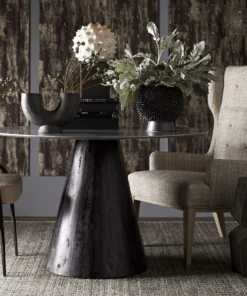 Arteriors Home Idol Wing Chair Platinum Tweed Smoke