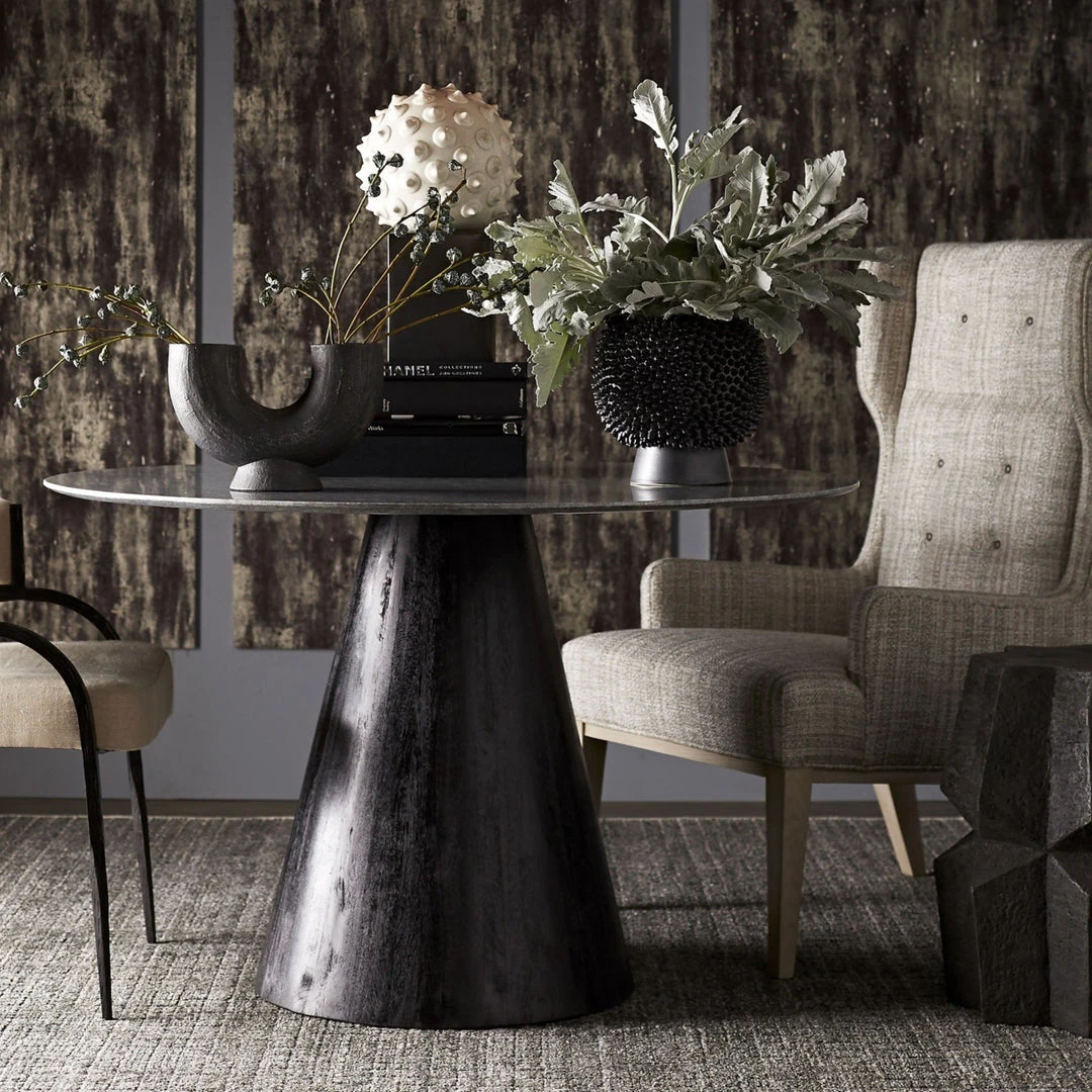 Arteriors Home Idol Wing Chair Platinum Tweed Smoke 2 Arteriors Home Idol Wing Chair Platinum Tweed Smoke