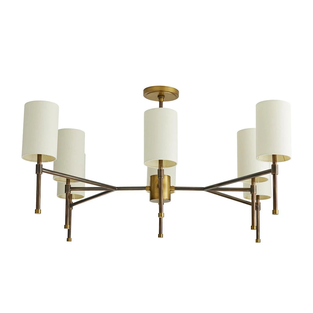 Arteriors Home Remington Chandelier Antique Brass 8 Arteriors Home Remington Chandelier Antique Brass