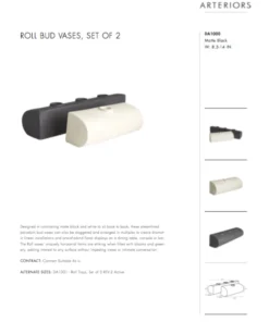 Arteriors Home Roll Bud Vases Set Of Two New Arrivals