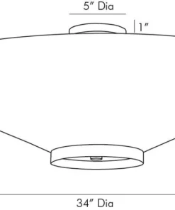 Arteriors Home Decker Semi Flush Antique Brass