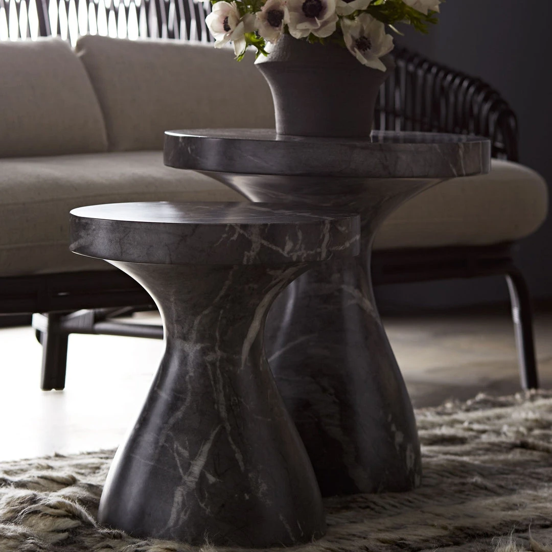 Arteriors Home Serafina Large Accent Table Faux Black Marble 2 Arteriors Home Serafina Large Accent Table Faux Black Marble