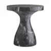 Arteriors Home Serafina Large Accent Table Faux Black Marble