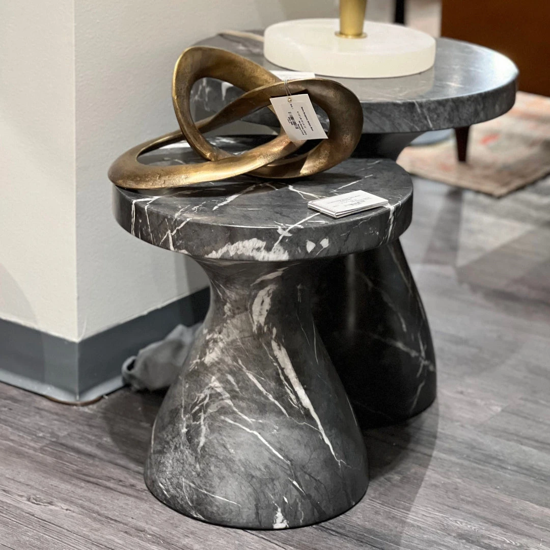 Arteriors Home Serafina Large Accent Table Faux Black Marble 3 Arteriors Home Serafina Large Accent Table Faux Black Marble