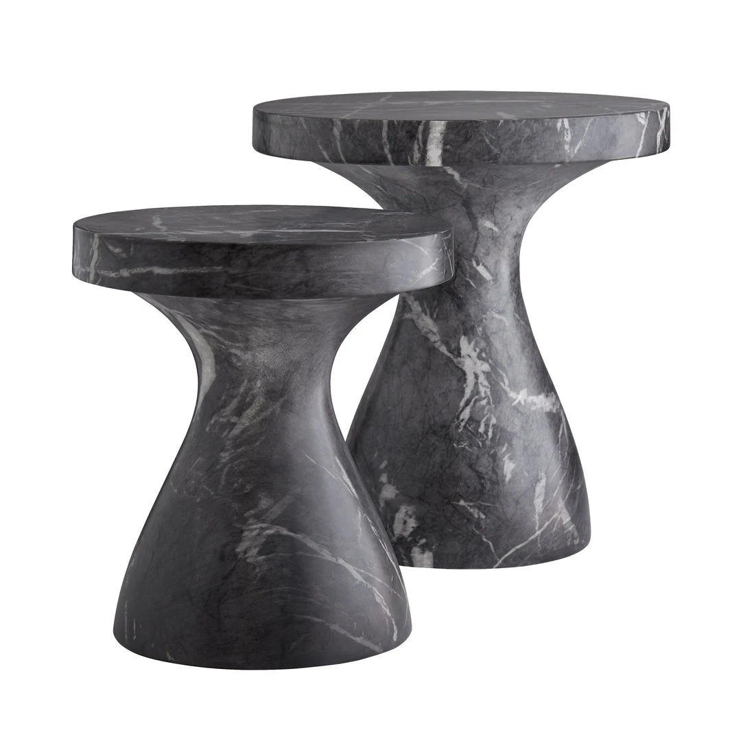 Arteriors Home Serafina Large Accent Table Faux Black Marble 4 Arteriors Home Serafina Large Accent Table Faux Black Marble