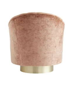 Arteriors Home New Arrivals Springsteen Chair Dusty Rose Velvet Swivel