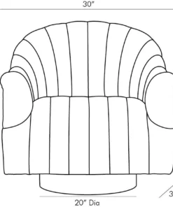 Arteriors Home Springsteen Chair Flint Velvet Champagne Swivel New Arrivals