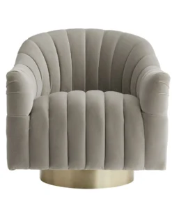 Arteriors Home Springsteen Chair Flint Velvet Champagne Swivel New Arrivals