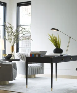 Arteriors Home Springsteen Chair Flint Velvet Champagne Swivel New Arrivals