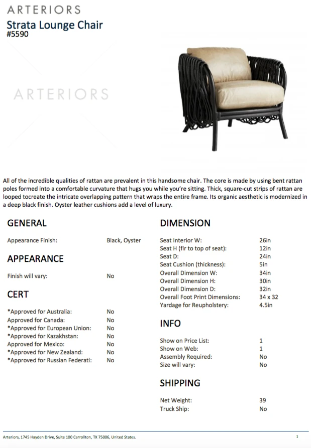 Arteriors Home New Arrivals Strata Lounge Chair Black 10 Arteriors Home New Arrivals Strata Lounge Chair Black