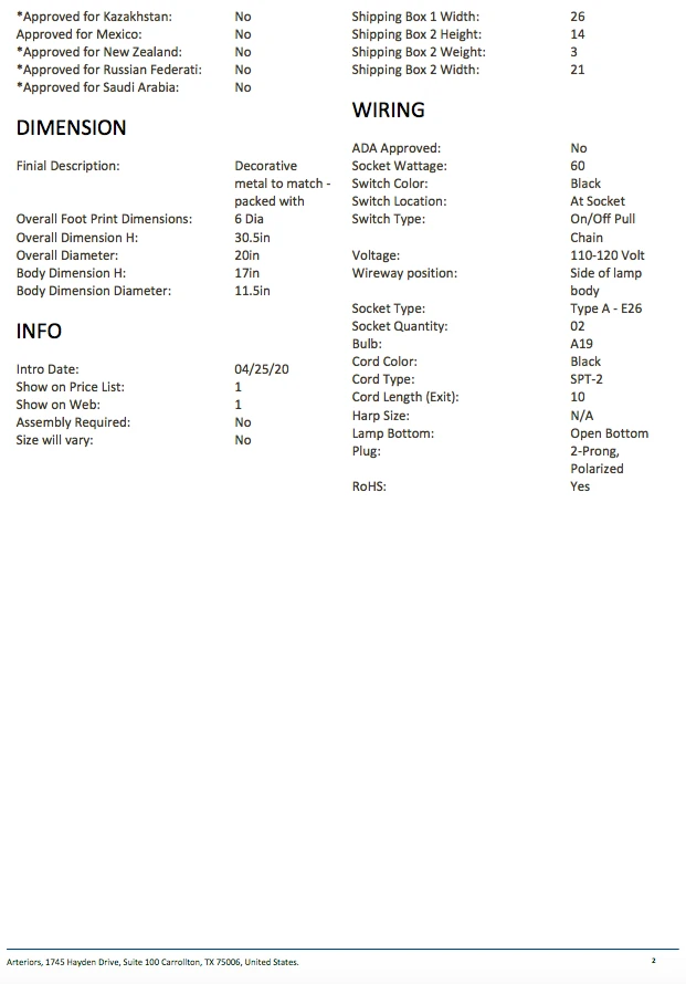 Arteriors Home New Arrivals Tangier Lamp Eggshell 11 Arteriors Home New Arrivals Tangier Lamp Eggshell