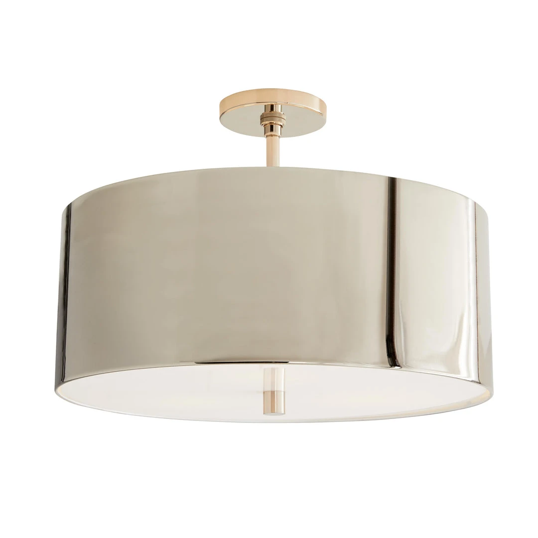 Arteriors Home Tarbell Semi Flush Polished Nickel New Arrivals 3 Arteriors Home Tarbell Semi Flush Polished Nickel New Arrivals