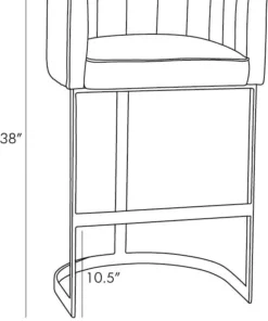 Arteriors Home Tatum Bar Stool Graphite 16 Arteriors Home Tatum Bar Stool Graphite