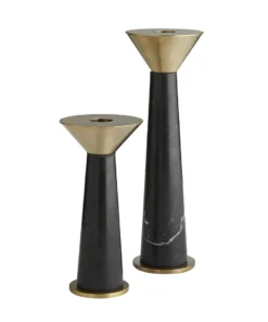 Arteriors Home New Arrivals Tenbrooke Candleholders Black Set Of Two