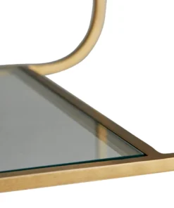 Arteriors Home Trainor Bar Cart Antique Brass