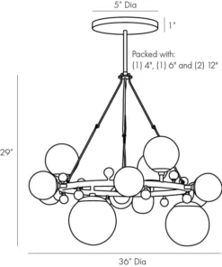 Arteriors Home Troon Round Chandelier