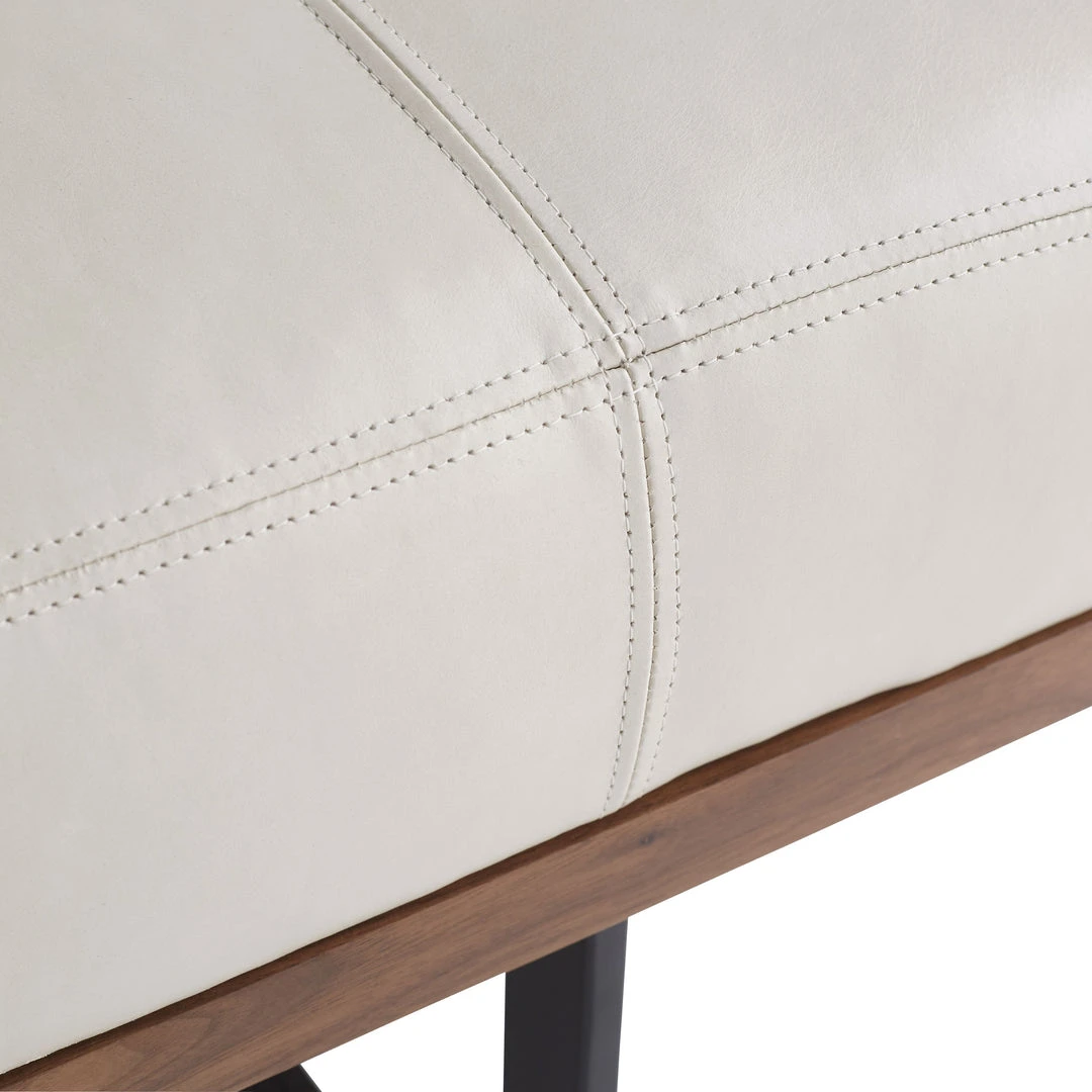 Arteriors Home Tuck Bench Ivory Leather New Arrivals 7 Arteriors Home Tuck Bench Ivory Leather New Arrivals