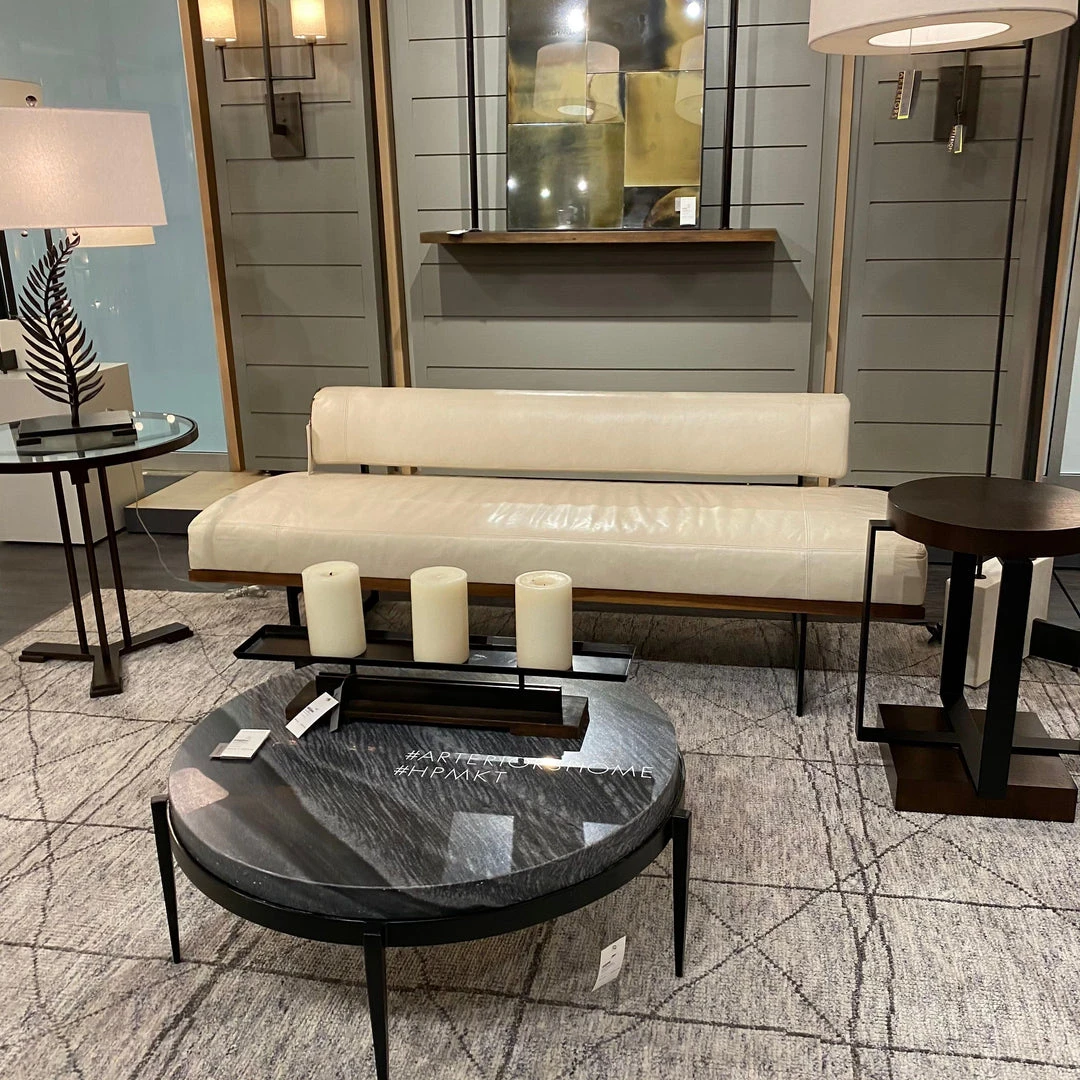 Arteriors Home Tuck Bench Ivory Leather New Arrivals 4 Arteriors Home Tuck Bench Ivory Leather New Arrivals