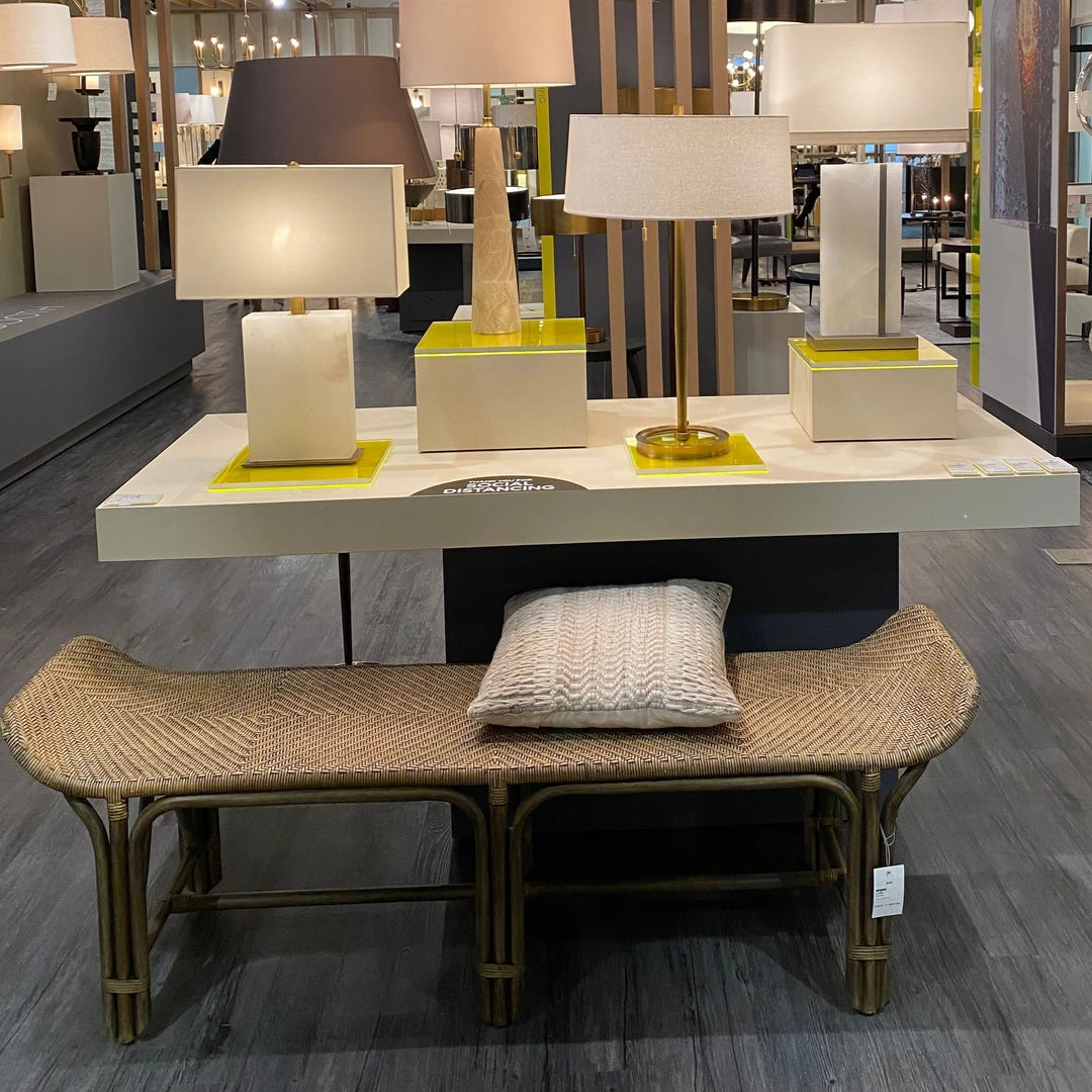 Arteriors Home Tucker Bench Tobacco Rattan New Arrivals 9 Arteriors Home Tucker Bench Tobacco Rattan New Arrivals