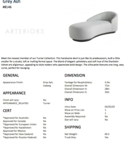 Arteriors Home New Arrivals Turner Chaise Iceberg Linen Grey Ash 23 Arteriors Home New Arrivals Turner Chaise Iceberg Linen Grey Ash