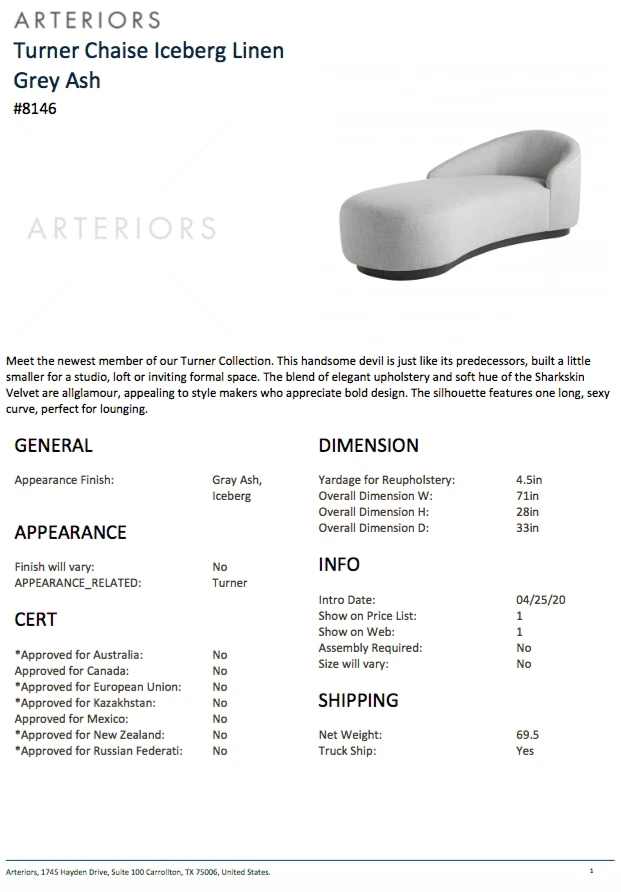 Arteriors Home New Arrivals Turner Chaise Iceberg Linen Grey Ash 12 Arteriors Home New Arrivals Turner Chaise Iceberg Linen Grey Ash