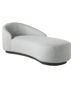 Arteriors Home New Arrivals Turner Chaise Iceberg Linen Grey Ash