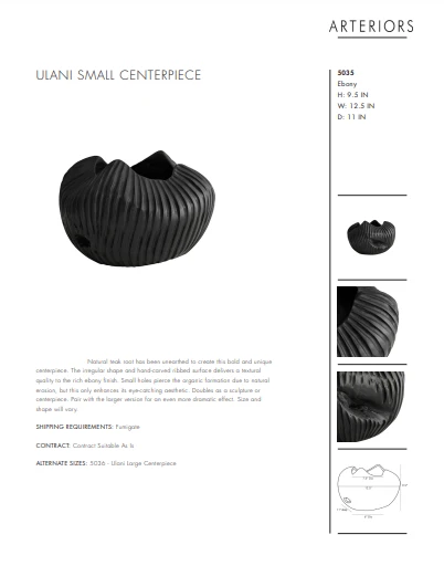 Arteriors Home Ulani Small Centerpiece New Arrivals 9 Arteriors Home Ulani Small Centerpiece New Arrivals