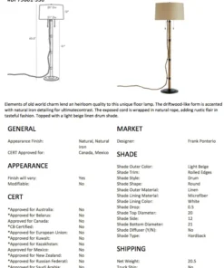 Arteriors Home Vik Floor Lamp