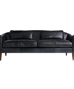 Arteriors Home New Arrivals Vincent Sofa Ink Leather