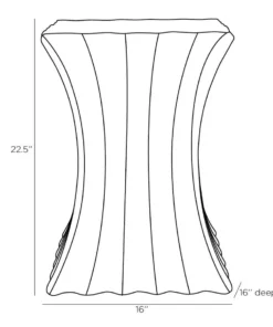 Arteriors Home New Arrivals Wave Side Table