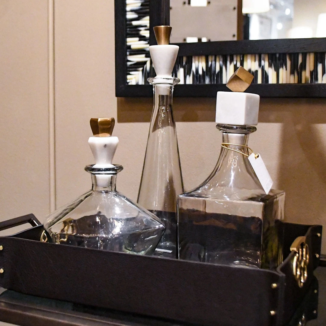 Arteriors Home New Arrivals Wilshire Decanter Set Of 3 2 Arteriors Home New Arrivals Wilshire Decanter Set Of 3