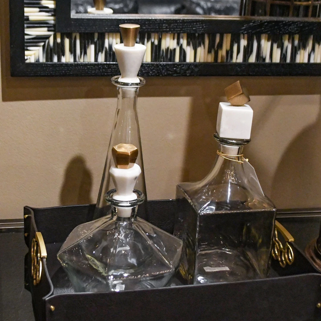 Arteriors Home New Arrivals Wilshire Decanter Set Of 3 4 Arteriors Home New Arrivals Wilshire Decanter Set Of 3