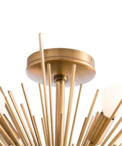 Arteriors Home Zanadoo Fixed Chandelier Antique Brass 10 Arteriors Home Zanadoo Fixed Chandelier Antique Brass