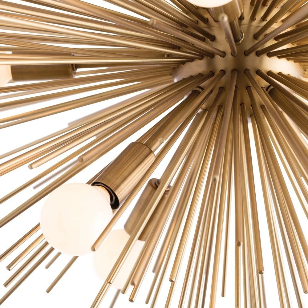 Arteriors Home Zanadoo Fixed Chandelier Antique Brass 5 Arteriors Home Zanadoo Fixed Chandelier Antique Brass