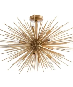 Arteriors Home Zanadoo Fixed Chandelier Antique Brass