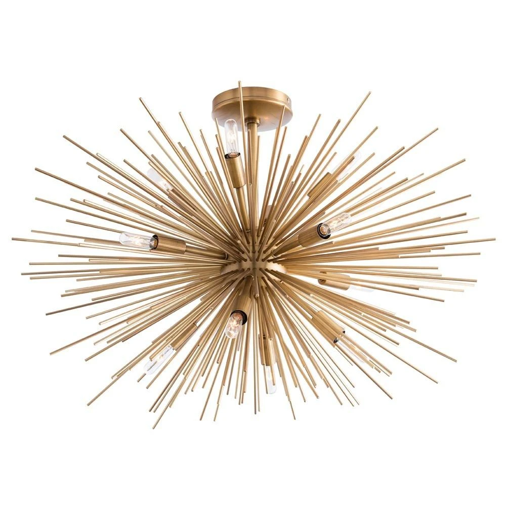 Arteriors Home Zanadoo Fixed Chandelier Antique Brass 1 Arteriors Home Zanadoo Fixed Chandelier Antique Brass