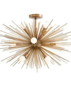 Arteriors Home Zanadoo Fixed Chandelier Antique Brass 9 Arteriors Home Zanadoo Fixed Chandelier Antique Brass