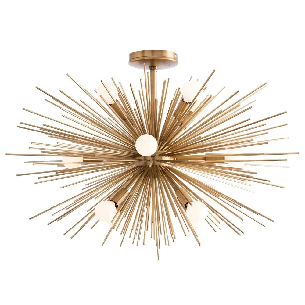 Arteriors Home Zanadoo Fixed Chandelier Antique Brass 3 Arteriors Home Zanadoo Fixed Chandelier Antique Brass