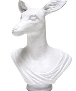 Oly Studio New Arrivals Athena Animal Bust Frost White
