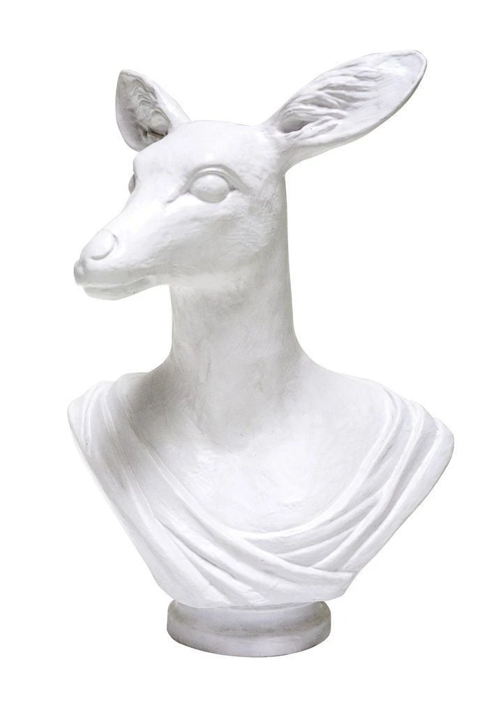 Oly Studio New Arrivals Athena Animal Bust Frost White 1 Oly Studio New Arrivals Athena Animal Bust Frost White