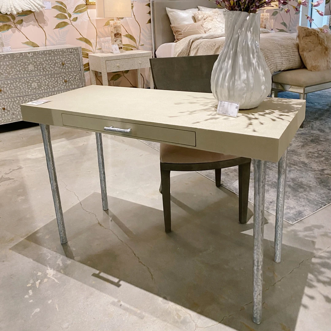Made Goods Audrey Desk Ivory Faux Shagreen New Arrivals 2 Made Goods Audrey Desk Ivory Faux Shagreen New Arrivals